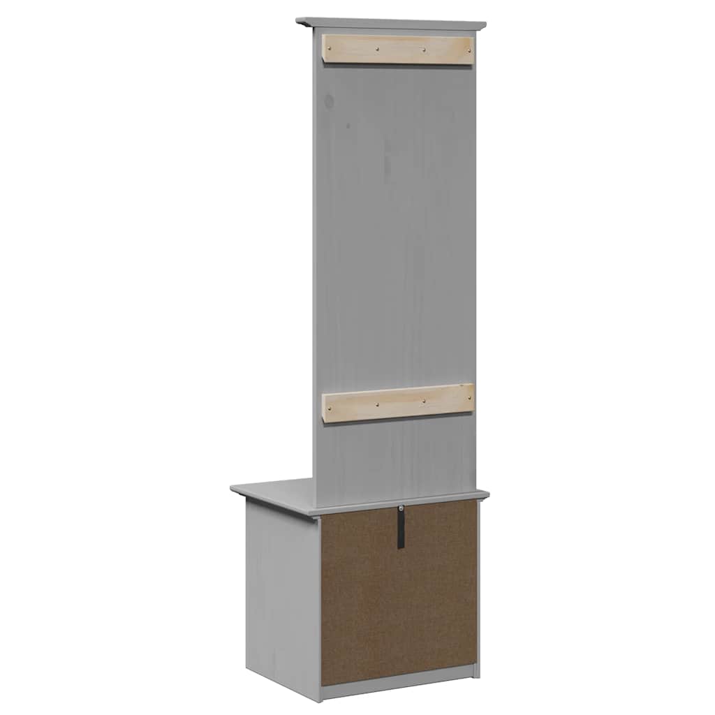 Gangkast met haken BODO 50x40x157 cm grijs is nu te koop bij PeponiXL, paradijselijk wonen!