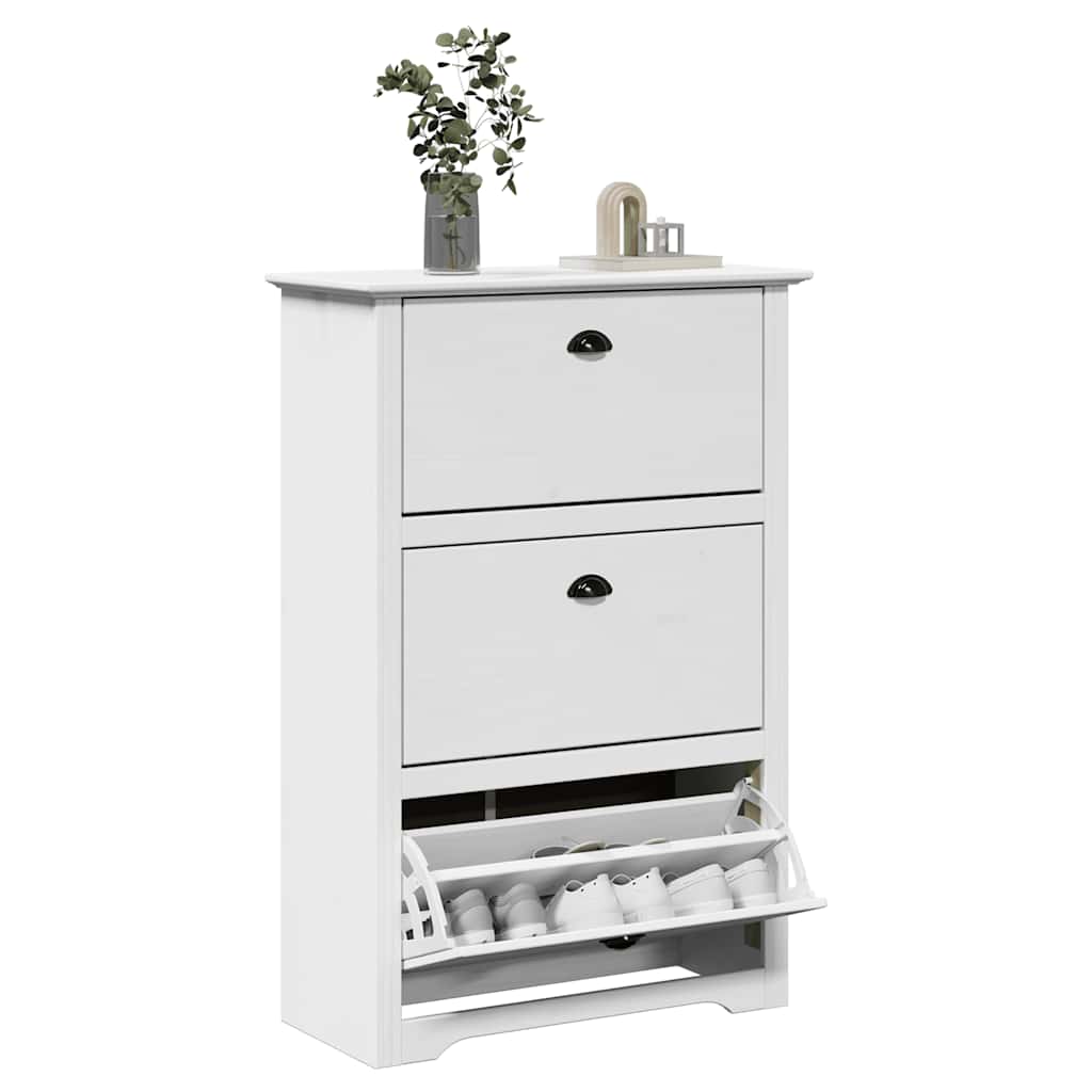 Schoenenrek BODO 80x35x118 cm wit is nu te koop bij PeponiXL, paradijselijk wonen!