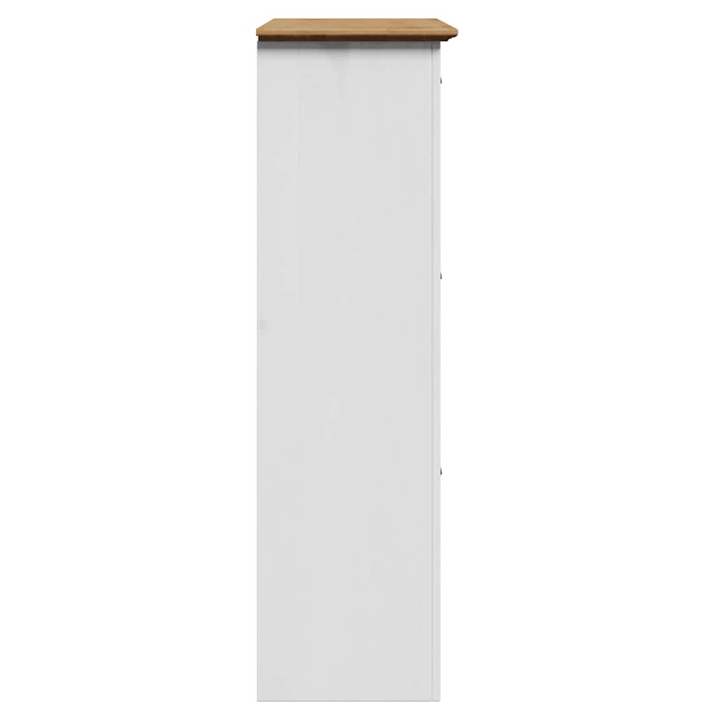 Schoenenrek BODO 80x35x118 cm wit en bruin is nu te koop bij PeponiXL, paradijselijk wonen!