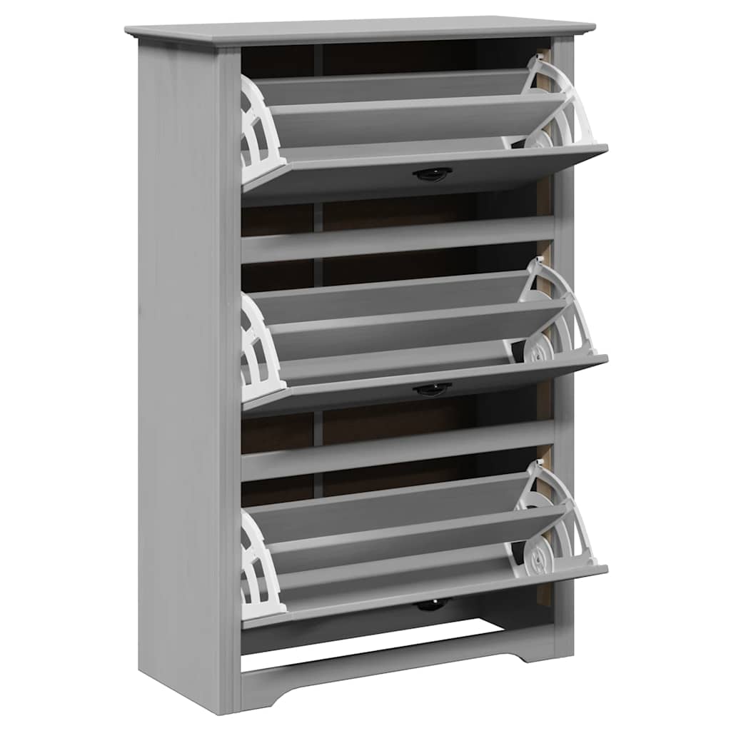Schoenenrek BODO 80x35x118 cm grijs is nu te koop bij PeponiXL, paradijselijk wonen!
