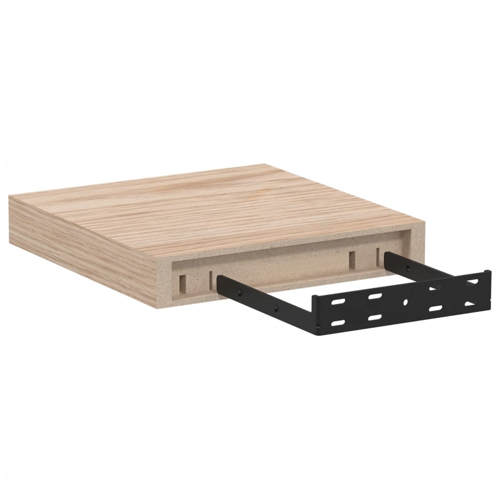 Wandschapppen 2 st 23x23,5x4 cm bewerkt hout is nu te koop bij PeponiXL, paradijselijk wonen!
