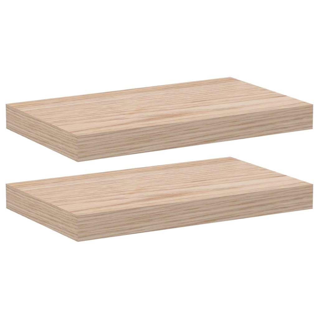 Wandschapppen 2 st 40x23,5x4 cm bewerkt hout is nu te koop bij PeponiXL, paradijselijk wonen!