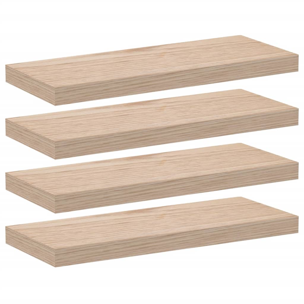 Wandschapppen 4 st 60x23,5x4 cm bewerkt hout is nu te koop bij PeponiXL, paradijselijk wonen!