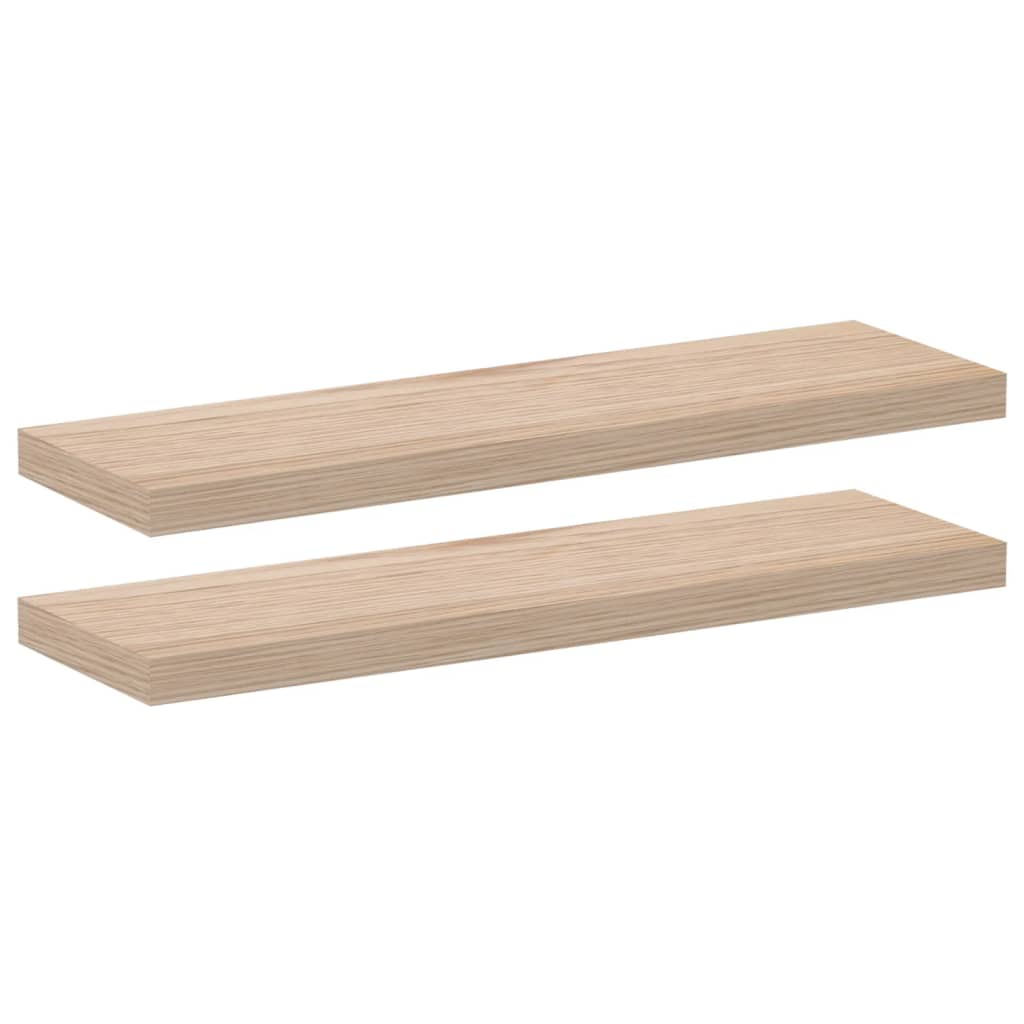 Wandschapppen 2 st 80x23,5x4 cm bewerkt hout is nu te koop bij PeponiXL, paradijselijk wonen!