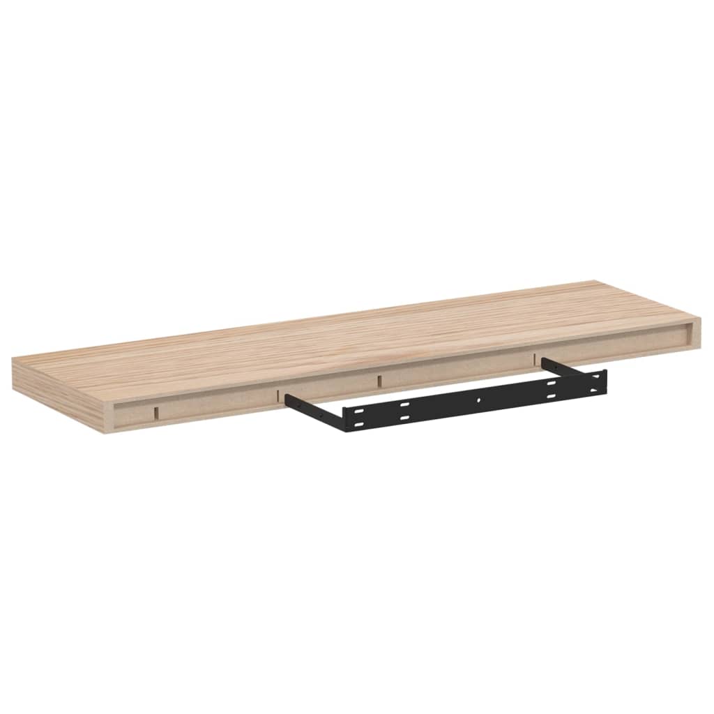 Wandschapppen 2 st 80x23,5x4 cm bewerkt hout is nu te koop bij PeponiXL, paradijselijk wonen!