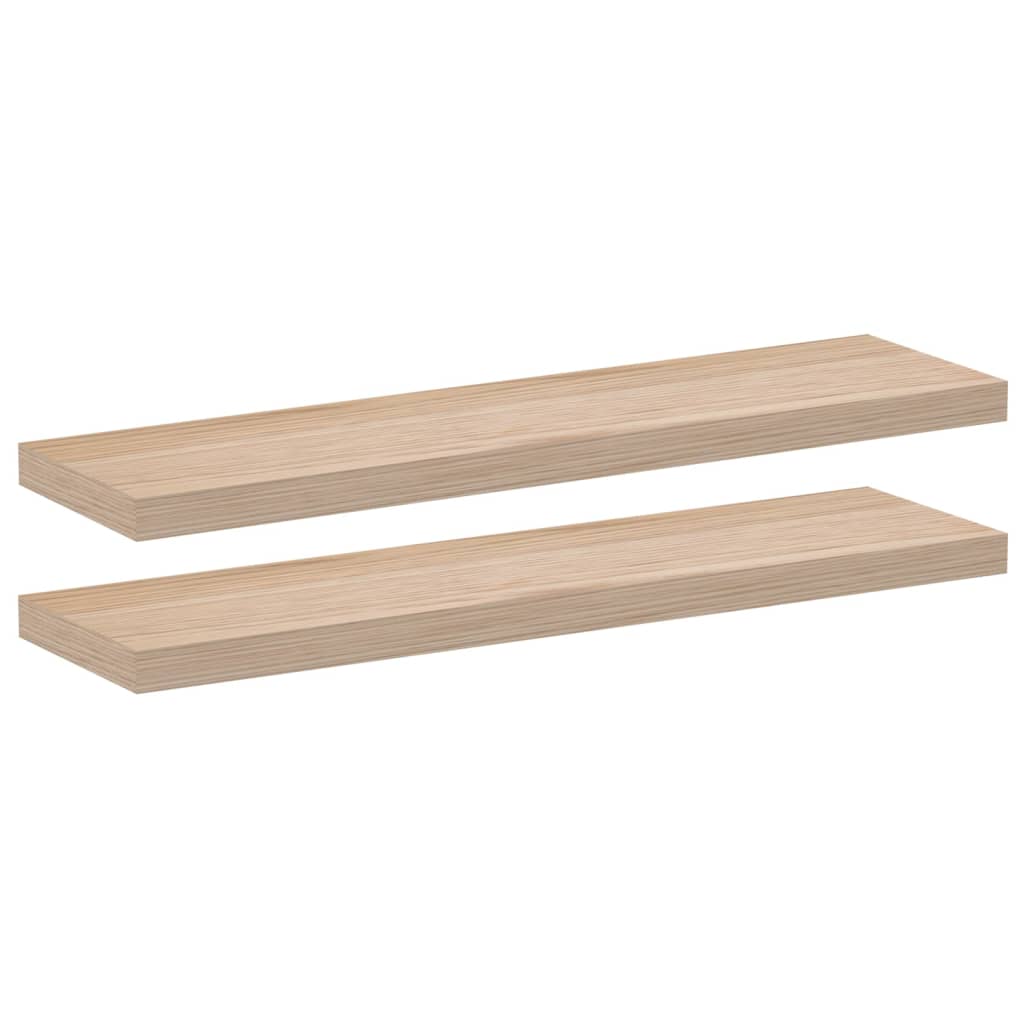 Wandschapppen 2 st 90x23,5x4 cm bewerkt hout is nu te koop bij PeponiXL, paradijselijk wonen!
