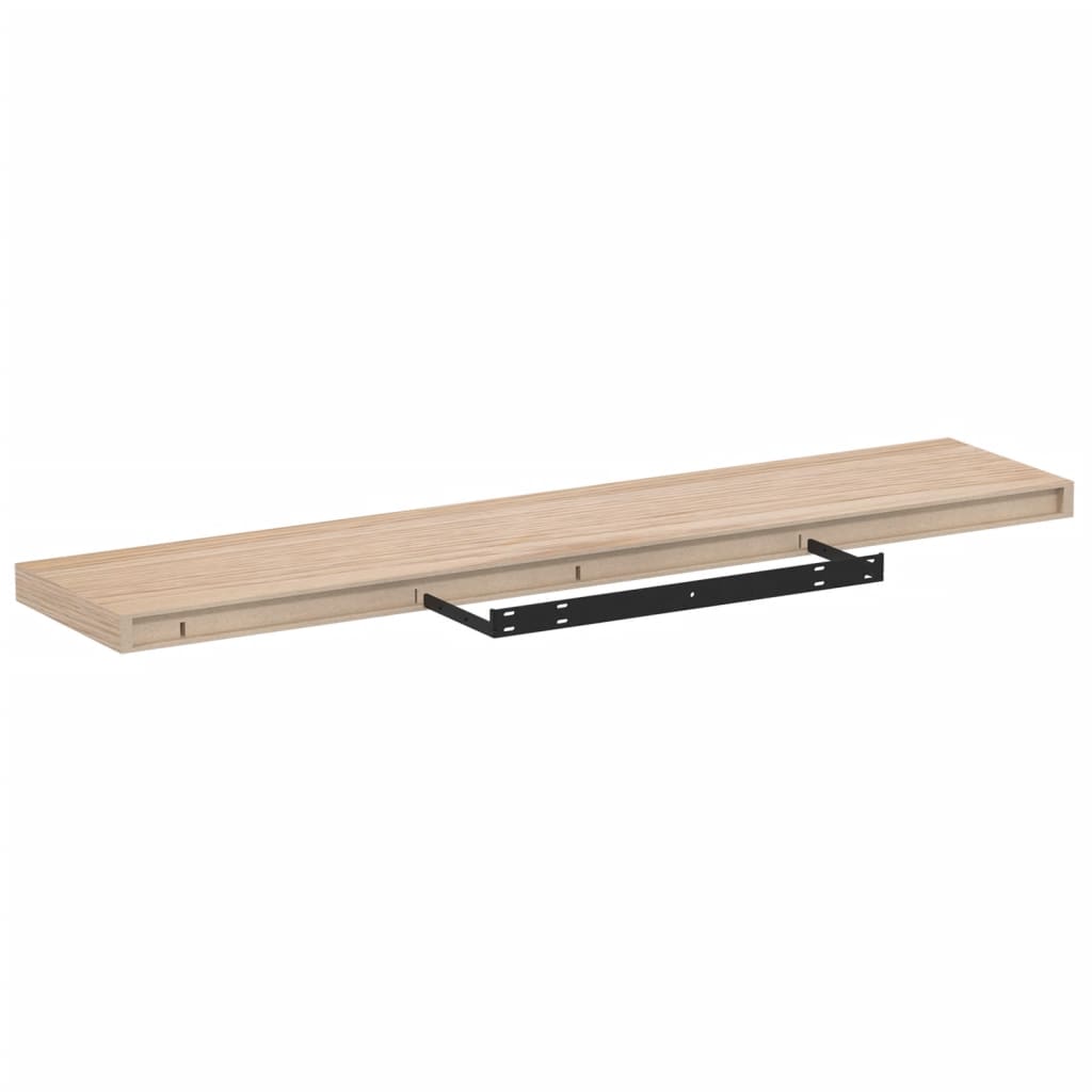 Wandschapppen 2 st 110x23,5x4 cm bewerkt hout is nu te koop bij PeponiXL, paradijselijk wonen!