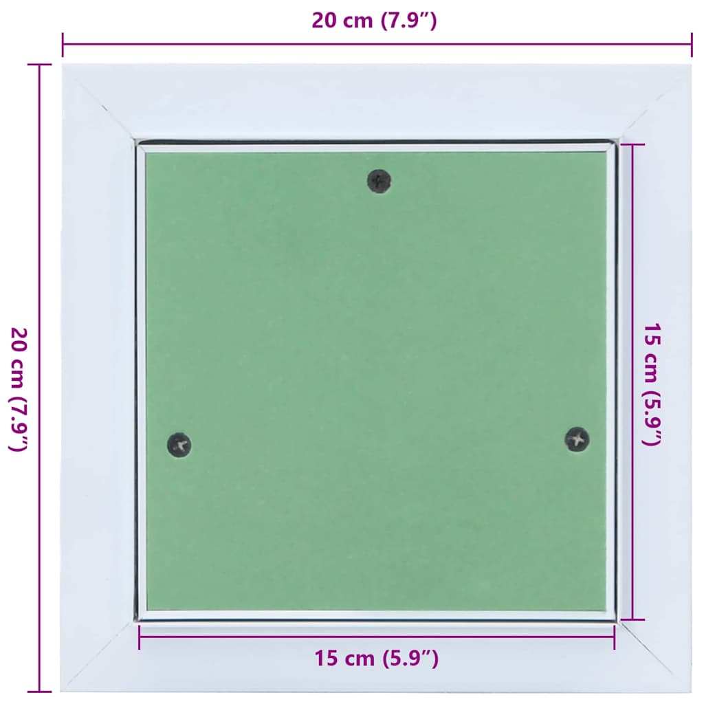 Toegangs paneel Groen en Zilver 20 x 20 cm is nu te koop bij PeponiXL, paradijselijk wonen!