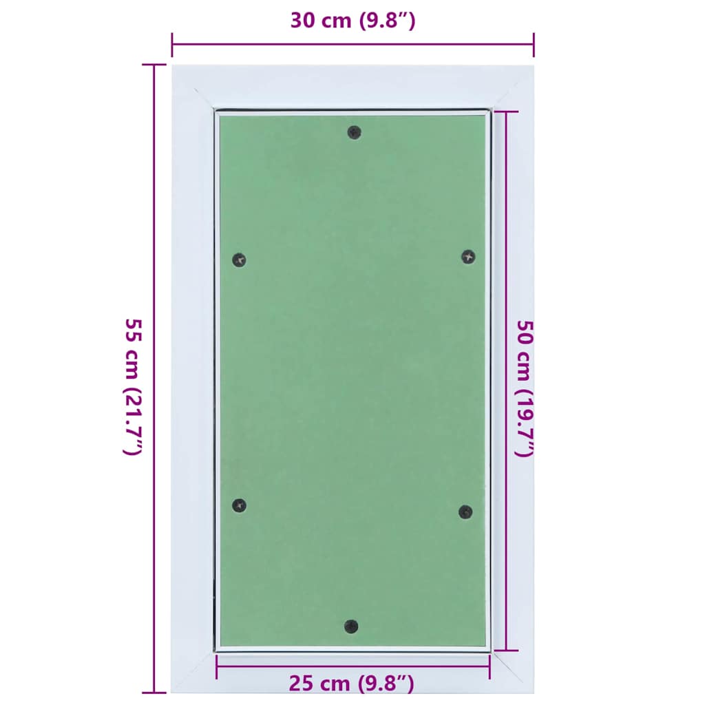 Toegangs paneel Groen en Zilver 30 x 55 cm