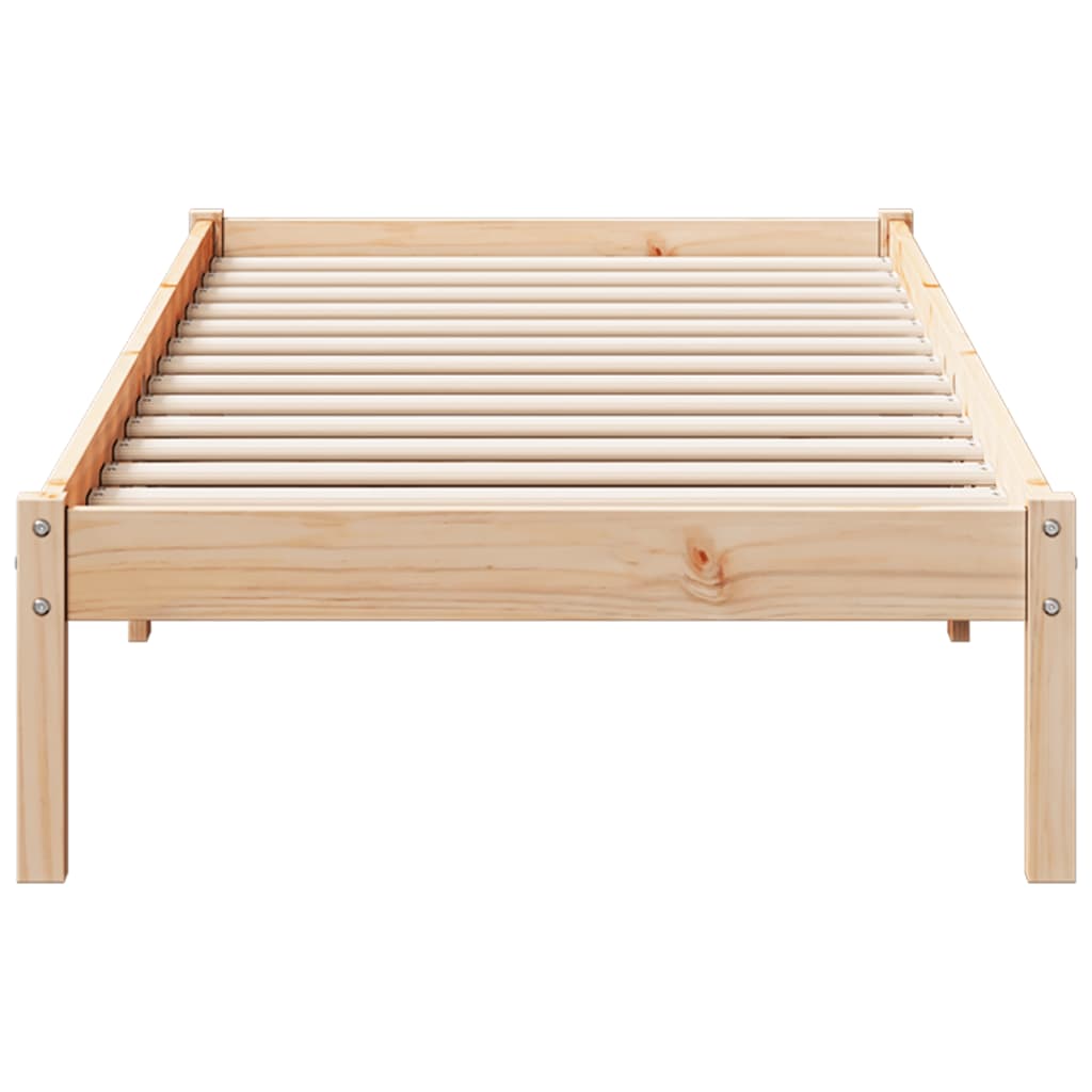 Bedframe extra lang zonder matras massief grenenhout 80x210 cm is nu te koop bij PeponiXL, paradijselijk wonen!