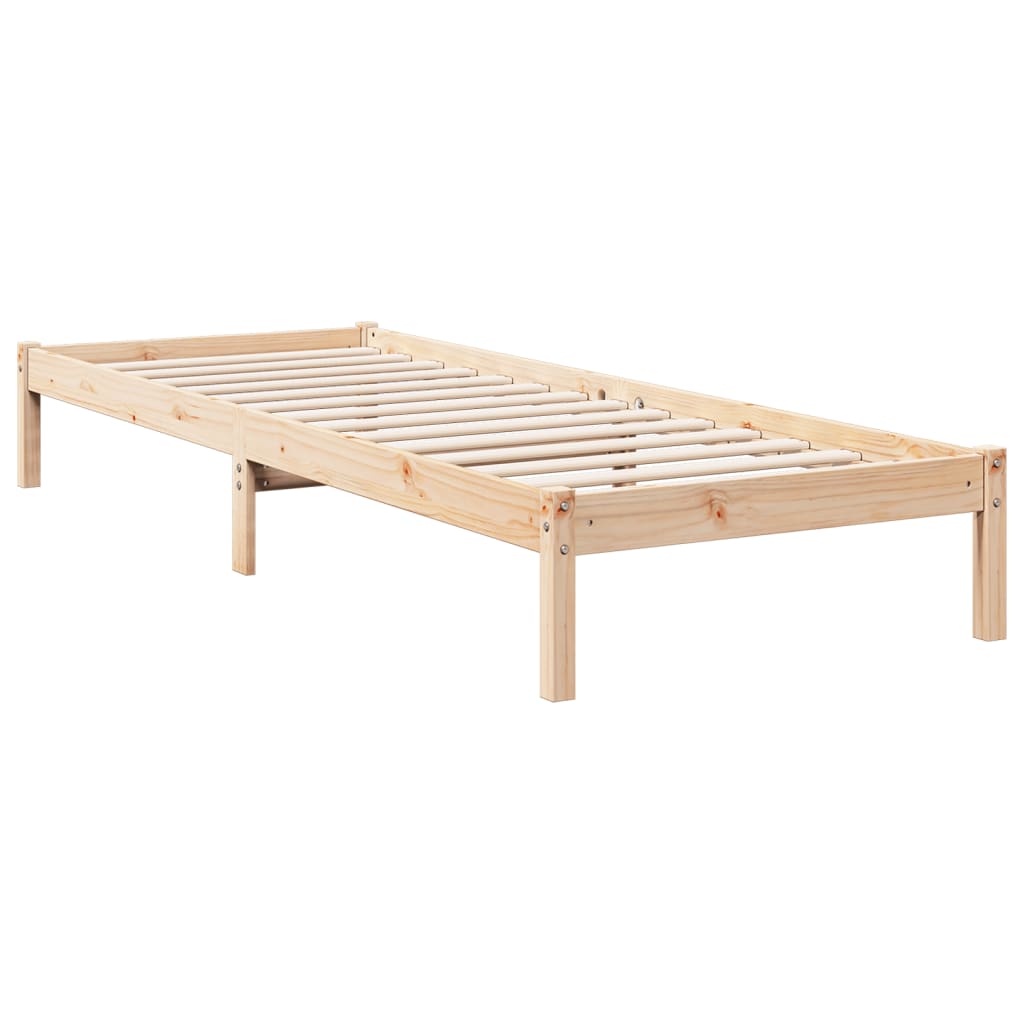 Bedframe extra lang zonder matras massief grenenhout 80x210 cm is nu te koop bij PeponiXL, paradijselijk wonen!