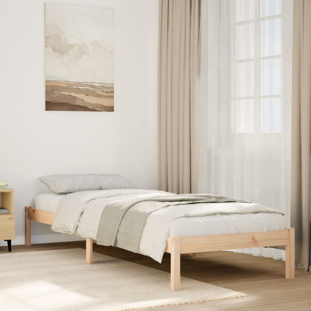 Bedframe extra lang zonder matras massief grenenhout 80x210 cm is nu te koop bij PeponiXL, paradijselijk wonen!