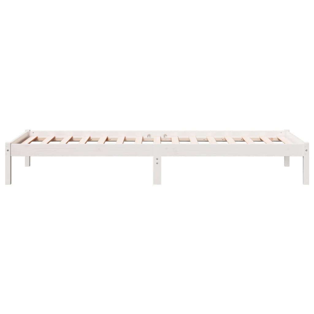 Bedframe extra lang zonder matras grenenhout wit 80x210 cm is nu te koop bij PeponiXL, paradijselijk wonen!