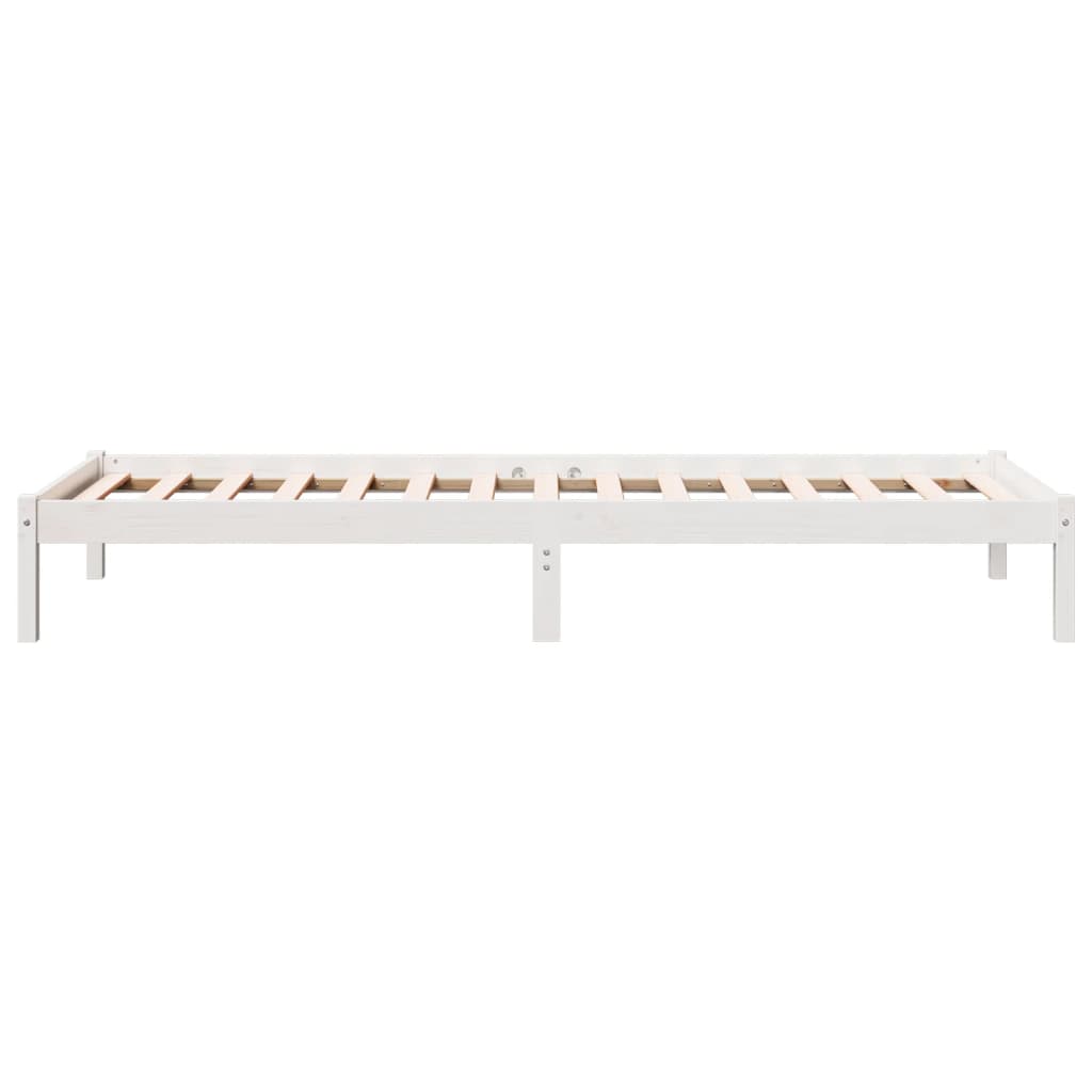 Bedframe extra lang zonder matras grenenhout wit 90x210 cm is nu te koop bij PeponiXL, paradijselijk wonen!