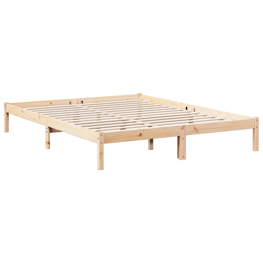 Bedframe extra lang zonder matras massief grenenhout 140x210 cm is nu te koop bij PeponiXL, paradijselijk wonen!
