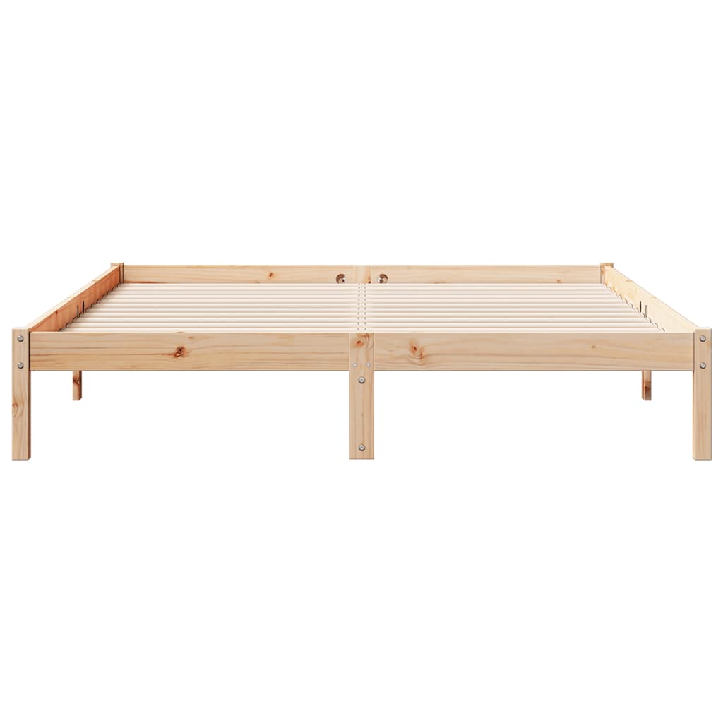 Bedframe extra lang zonder matras massief grenenhout 140x210 cm is nu te koop bij PeponiXL, paradijselijk wonen!