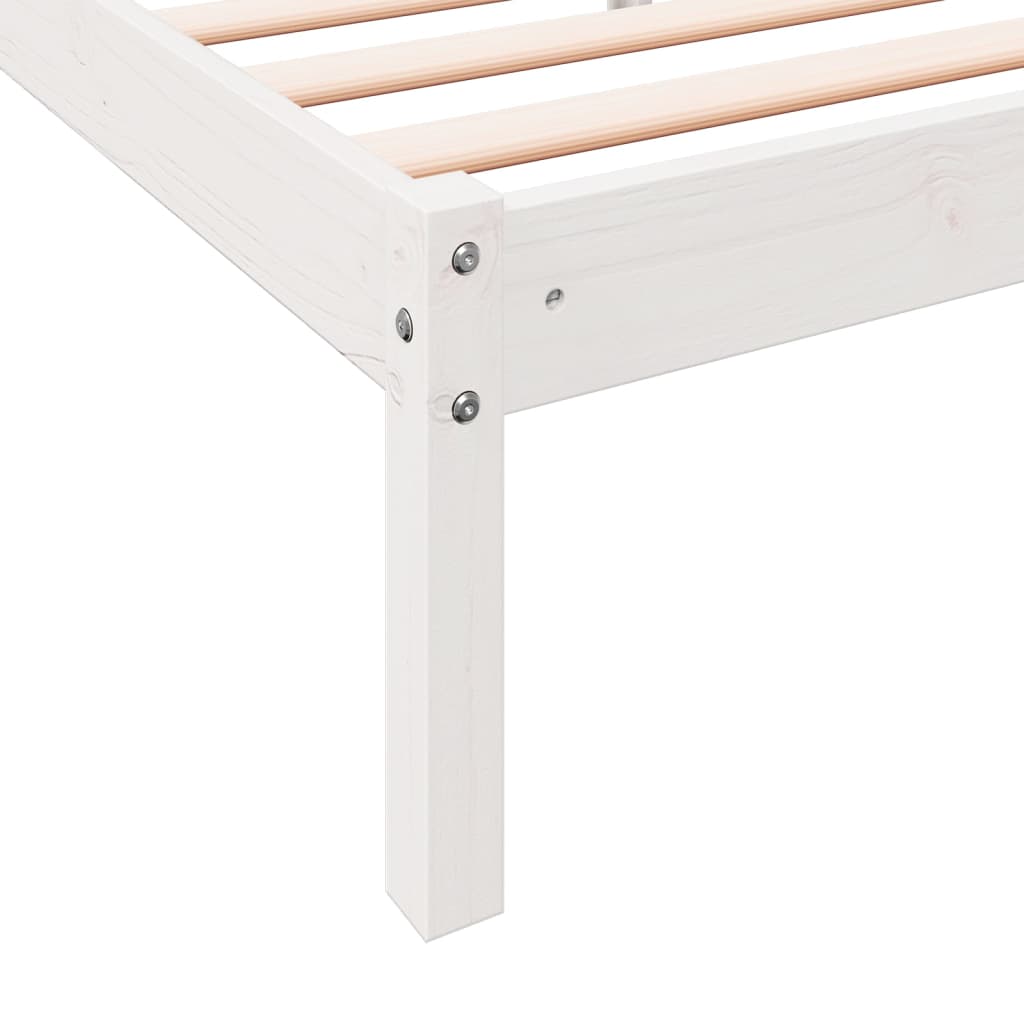 Bedframe extra lang zonder matras grenenhout wit 160x210 cm is nu te koop bij PeponiXL, paradijselijk wonen!