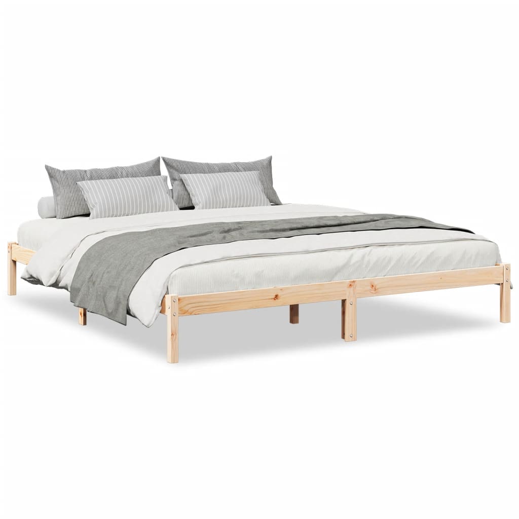 Bedframe extra lang zonder matras massief grenenhout 180x210 cm is nu te koop bij PeponiXL, paradijselijk wonen!