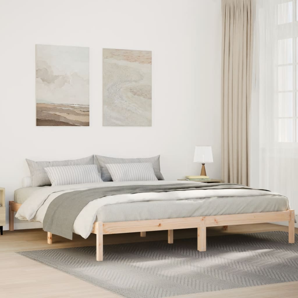 Bedframe extra lang zonder matras massief grenenhout 180x210 cm is nu te koop bij PeponiXL, paradijselijk wonen!