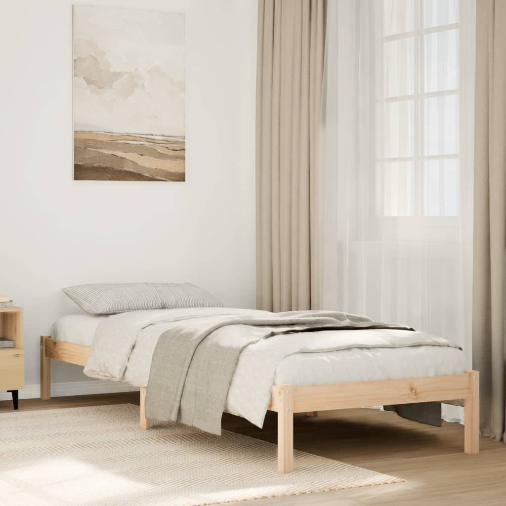Bedframe extra lang zonder matras massief grenenhout 90x210 cm is nu te koop bij PeponiXL, paradijselijk wonen!