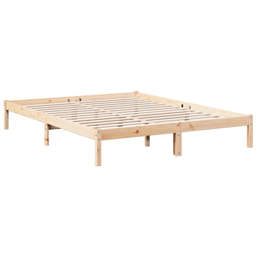 Bedframe extra lang zonder matras massief grenenhout 160x220 cm is nu te koop bij PeponiXL, paradijselijk wonen!