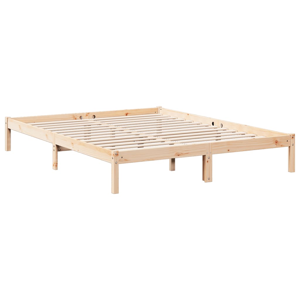 Bedframe extra lang zonder matras massief grenenhout 160x220 cm is nu te koop bij PeponiXL, paradijselijk wonen!