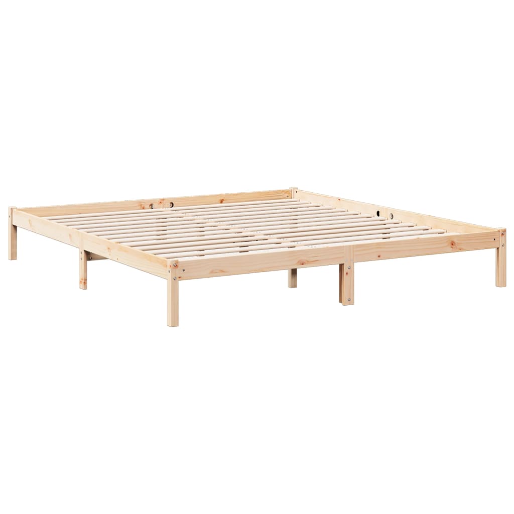 Bedframe extra lang zonder matras massief grenenhout 180x220 cm is nu te koop bij PeponiXL, paradijselijk wonen!
