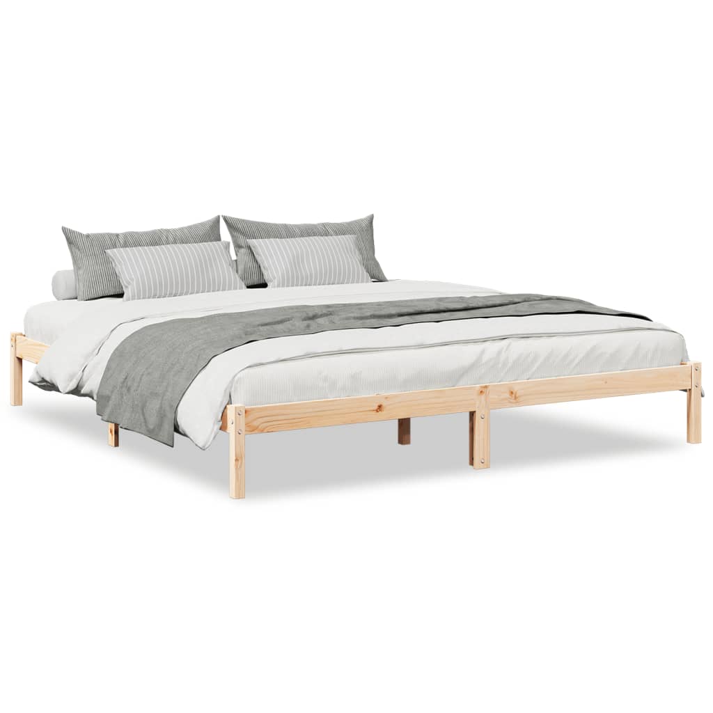 Bedframe extra lang zonder matras massief grenenhout 200x220 cm is nu te koop bij PeponiXL, paradijselijk wonen!