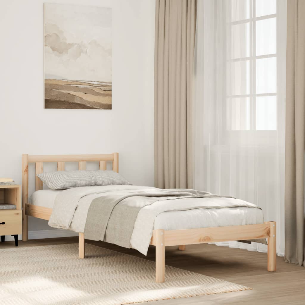 Bedframe extra lang zonder matras massief grenenhout 80x210 cm is nu te koop bij PeponiXL, paradijselijk wonen!