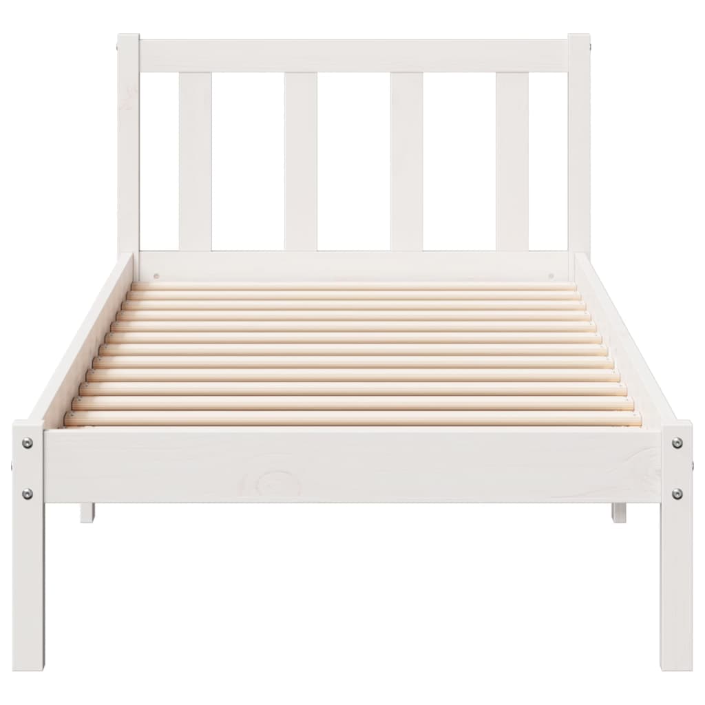 Bedframe extra lang zonder matras grenenhout wit 90x210 cm is nu te koop bij PeponiXL, paradijselijk wonen!