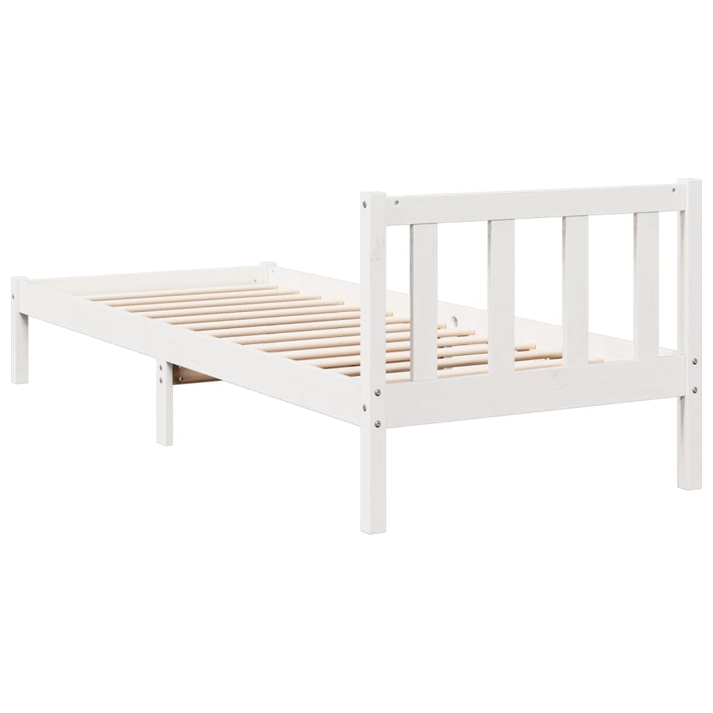 Bedframe extra lang zonder matras grenenhout wit 90x210 cm is nu te koop bij PeponiXL, paradijselijk wonen!