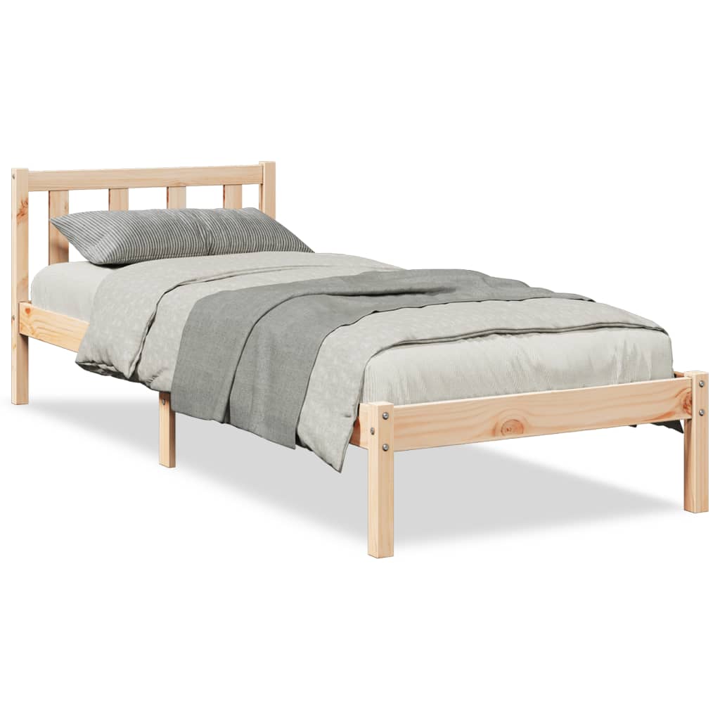 Bedframe extra lang zonder matras massief grenenhout 100x210 cm is nu te koop bij PeponiXL, paradijselijk wonen!