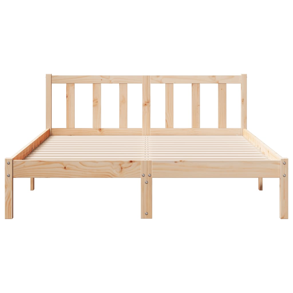 Bedframe extra lang zonder matras massief grenenhout 140x210 cm is nu te koop bij PeponiXL, paradijselijk wonen!