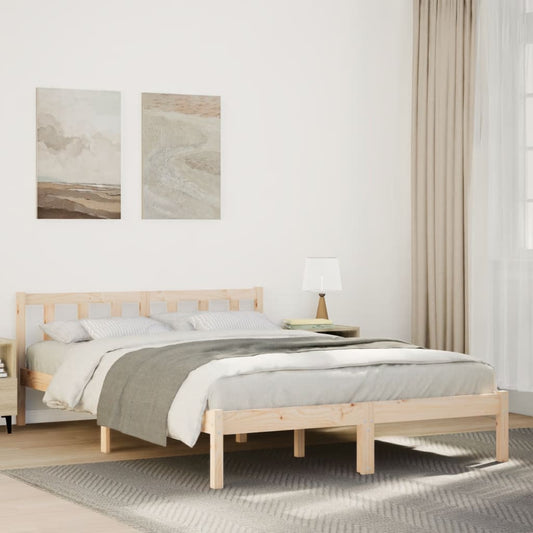 Bedframe extra lang zonder matras massief grenenhout 160x210 cm is nu te koop bij PeponiXL, paradijselijk wonen!