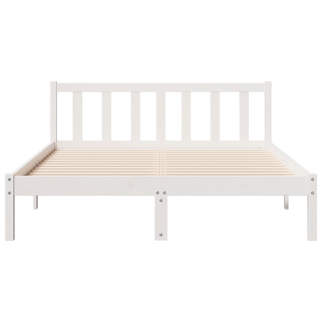 Bedframe extra lang zonder matras grenenhout wit 160x210 cm is nu te koop bij PeponiXL, paradijselijk wonen!