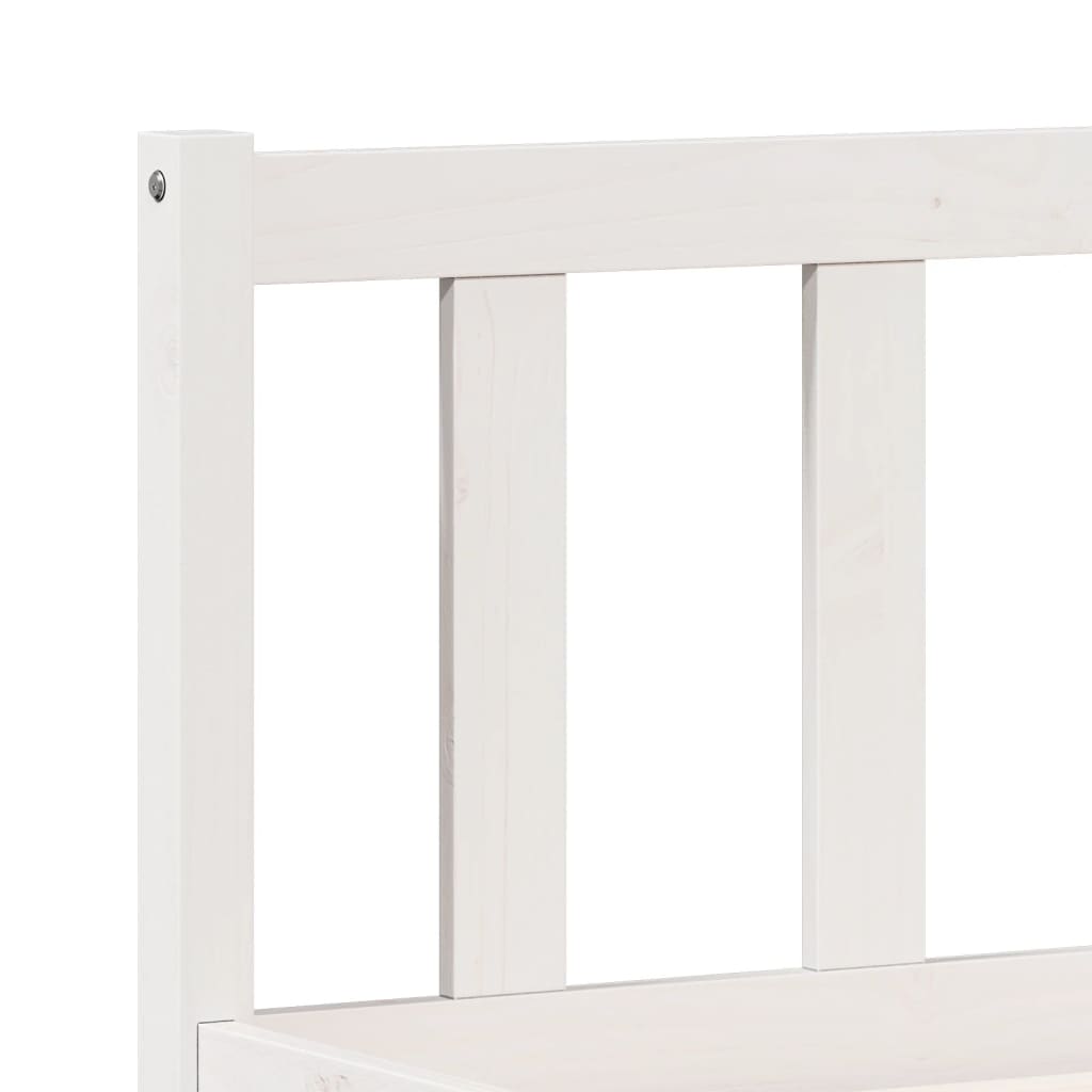 Bedframe extra lang zonder matras grenenhout wit 160x210 cm is nu te koop bij PeponiXL, paradijselijk wonen!