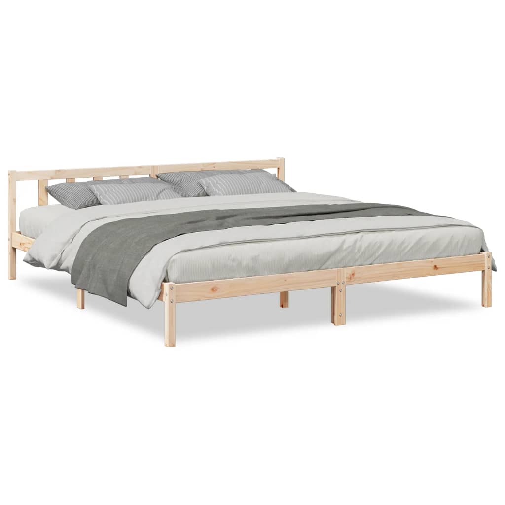Bedframe extra lang zonder matras massief grenenhout 200x210 cm is nu te koop bij PeponiXL, paradijselijk wonen!