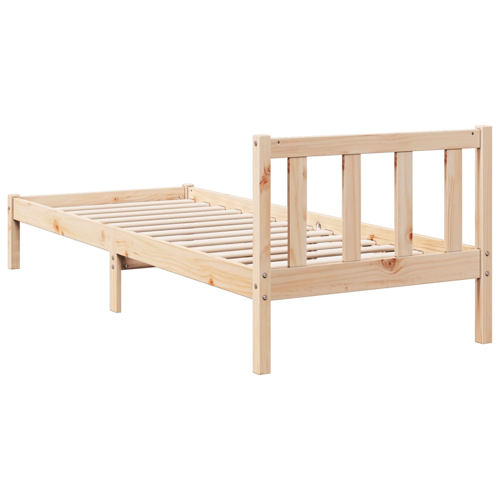 Bedframe extra lang zonder matras massief grenenhout 90x220 cm is nu te koop bij PeponiXL, paradijselijk wonen!