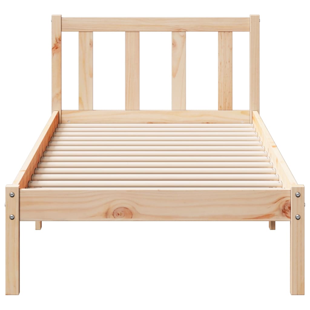 Bedframe extra lang zonder matras massief grenenhout 100x220 cm is nu te koop bij PeponiXL, paradijselijk wonen!