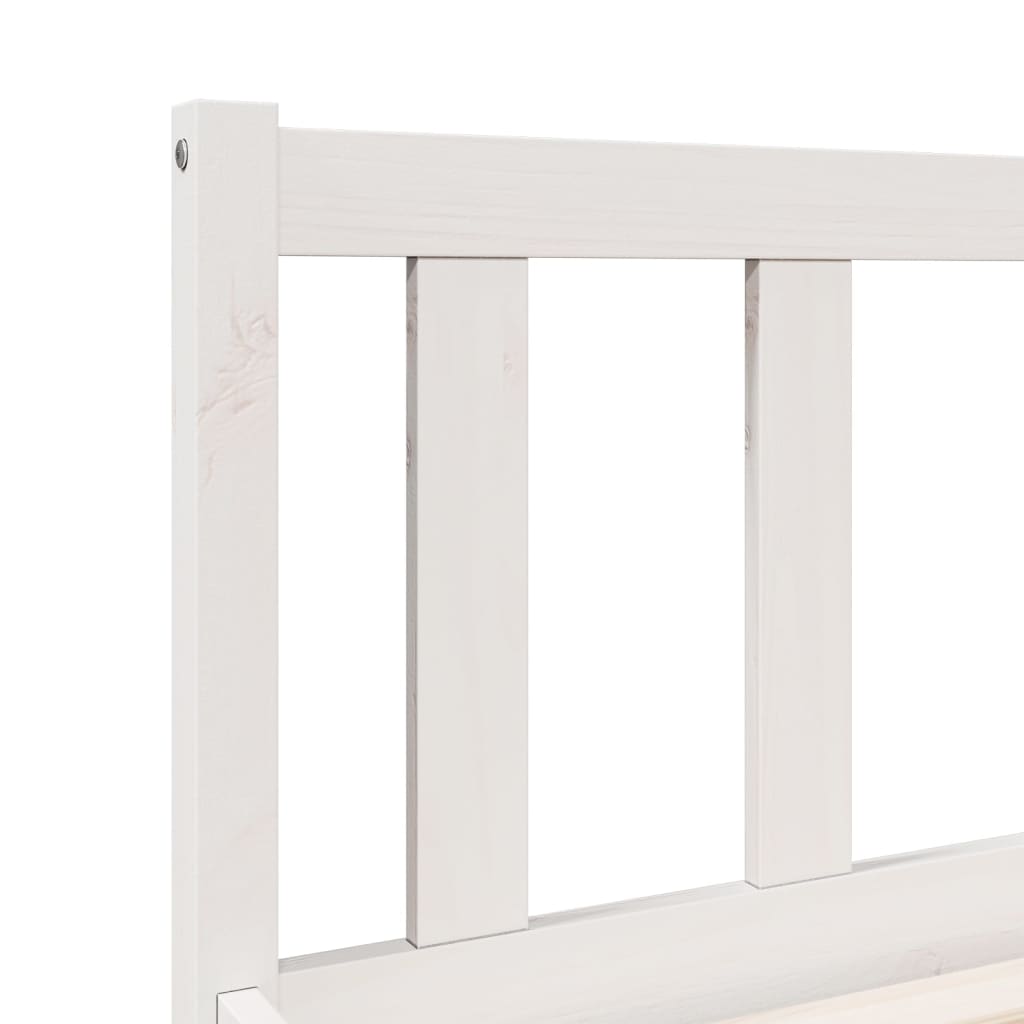 Bedframe extra lang zonder matras grenenhout wit 100x220 cm is nu te koop bij PeponiXL, paradijselijk wonen!
