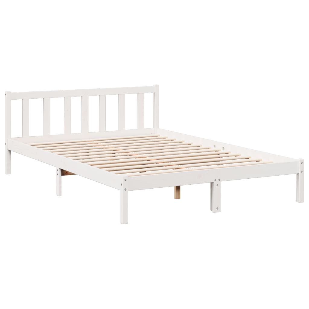 Bedframe extra lang zonder matras grenenhout wit 160x220 cm is nu te koop bij PeponiXL, paradijselijk wonen!
