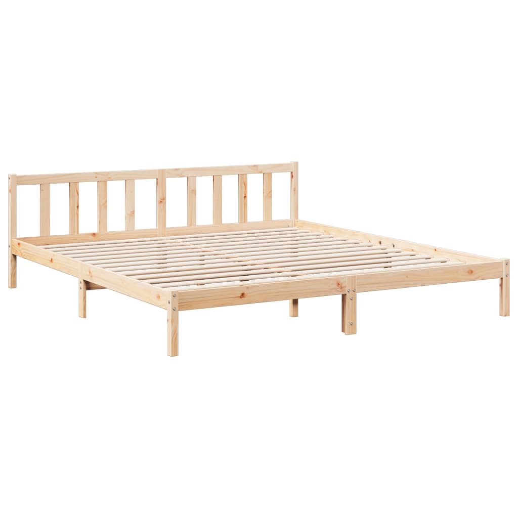 Bedframe extra lang zonder matras massief grenenhout 180x220 cm is nu te koop bij PeponiXL, paradijselijk wonen!