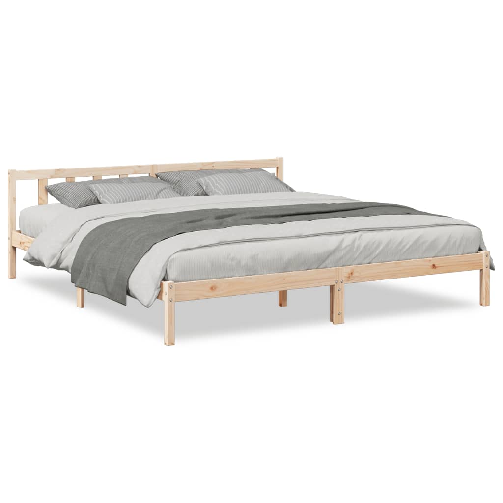 Bedframe extra lang zonder matras massief grenenhout 200x220 cm is nu te koop bij PeponiXL, paradijselijk wonen!