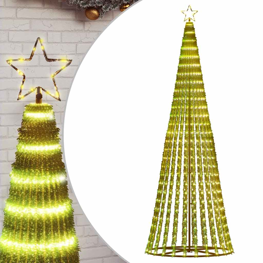 LED-kerstboom 475 LEDs warm wit 247 cm is nu te koop bij PeponiXL, paradijselijk wonen!