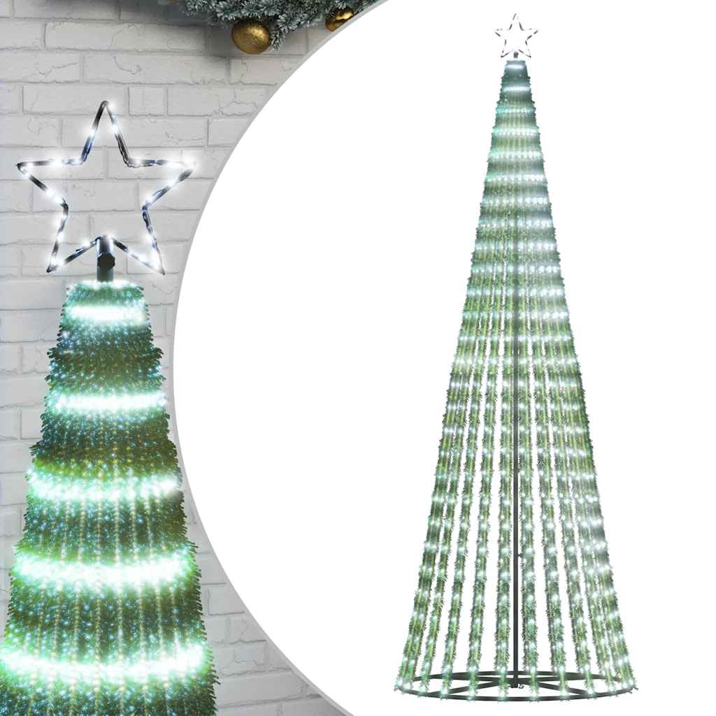 LED-kerstboom 475 LEDs koud wit 247 cm is nu te koop bij PeponiXL, paradijselijk wonen!