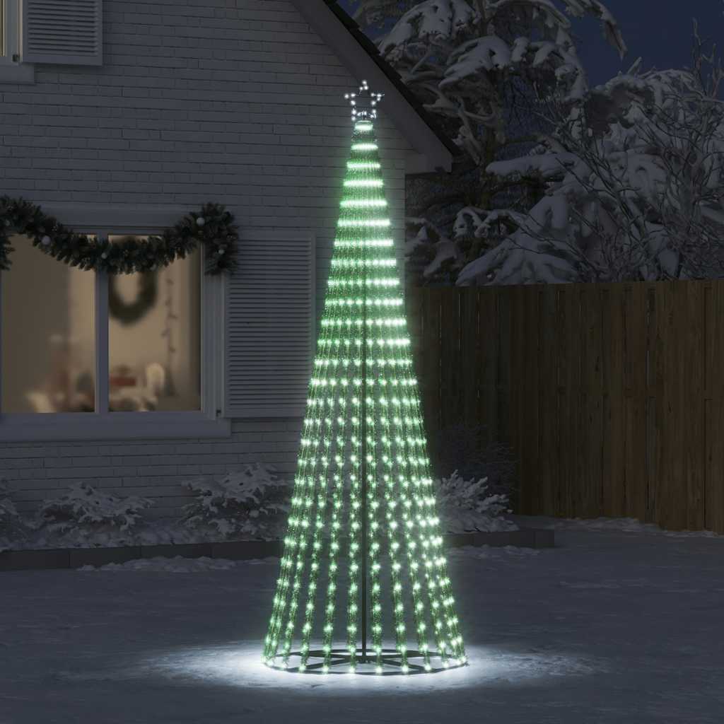 LED-kerstboom 475 LEDs koud wit 247 cm is nu te koop bij PeponiXL, paradijselijk wonen!