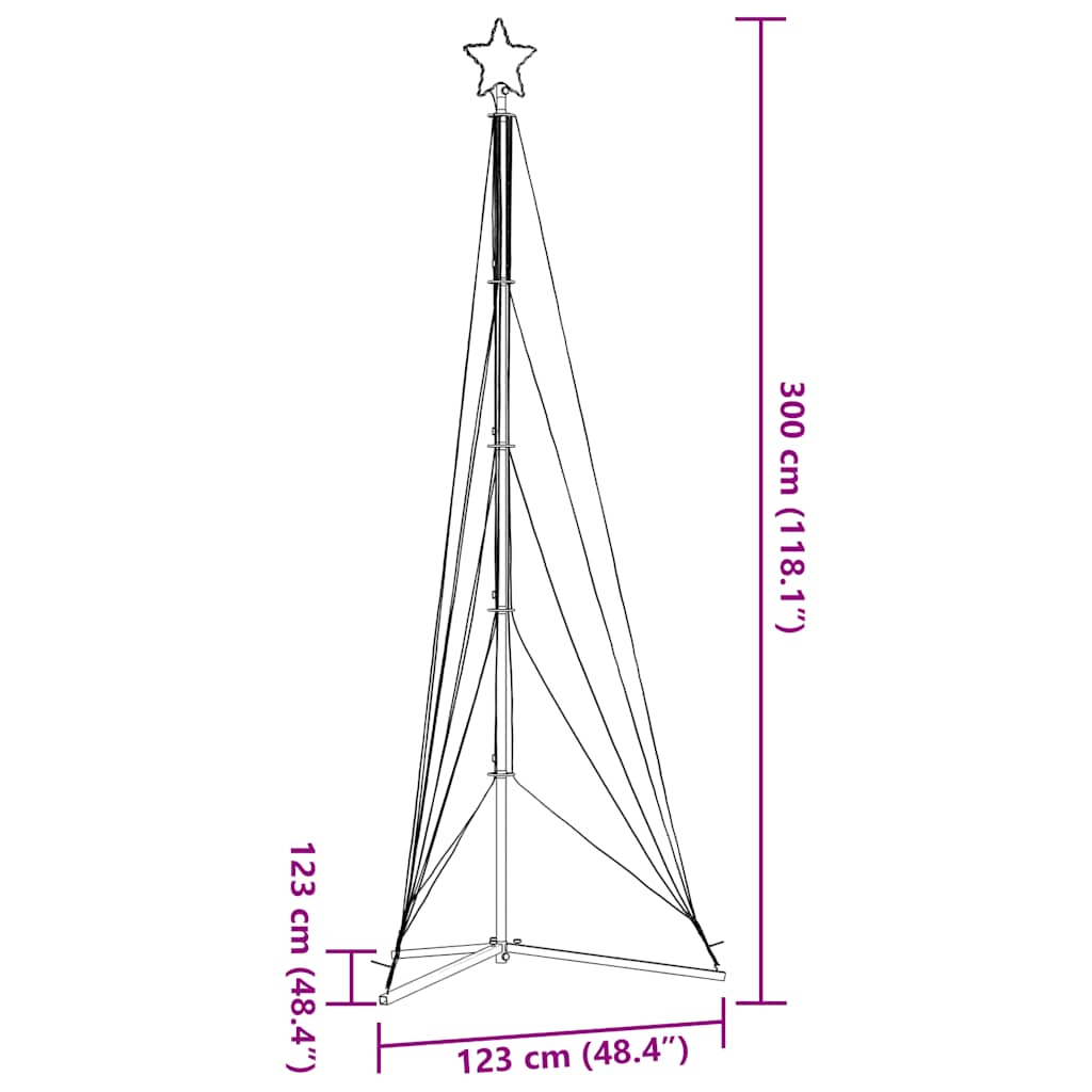 LED-kerstboom 525 LEDs 302 cm blauw is nu te koop bij PeponiXL, paradijselijk wonen!