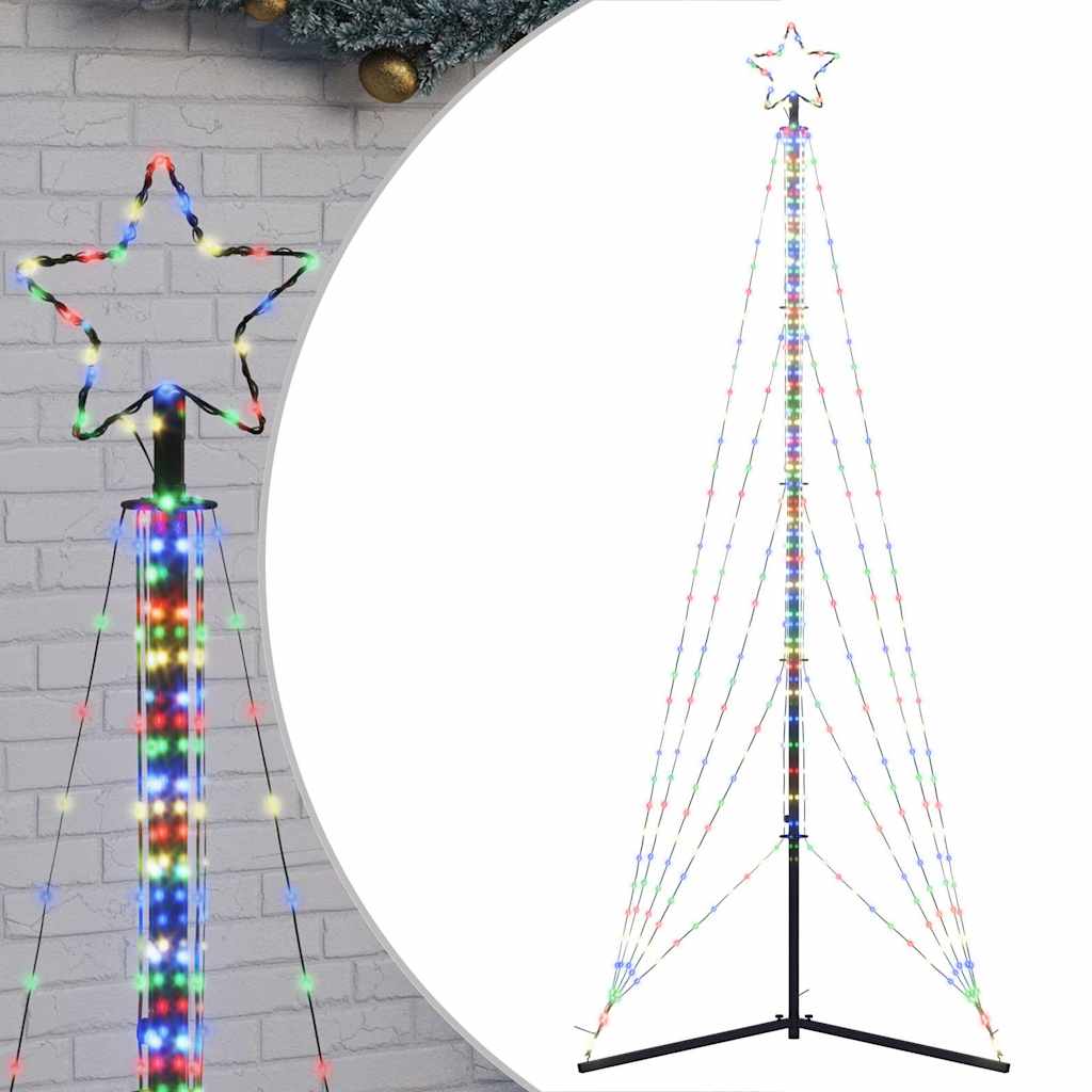 LED-kerstboom 525 LEDs kleurrijk 302 cm is nu te koop bij PeponiXL, paradijselijk wonen!