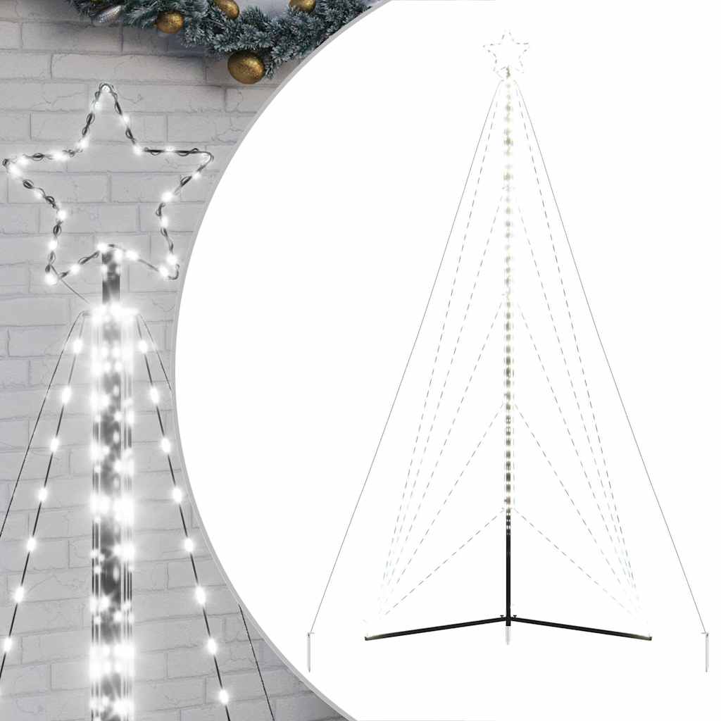 LED-kerstboom 615 LEDs koud wit 404,5 cm is nu te koop bij PeponiXL, paradijselijk wonen!