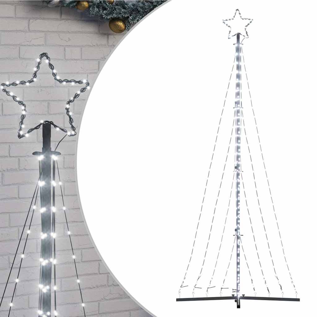 LED-kerstboom 447 LEDs koud wit 250 cm is nu te koop bij PeponiXL, paradijselijk wonen!
